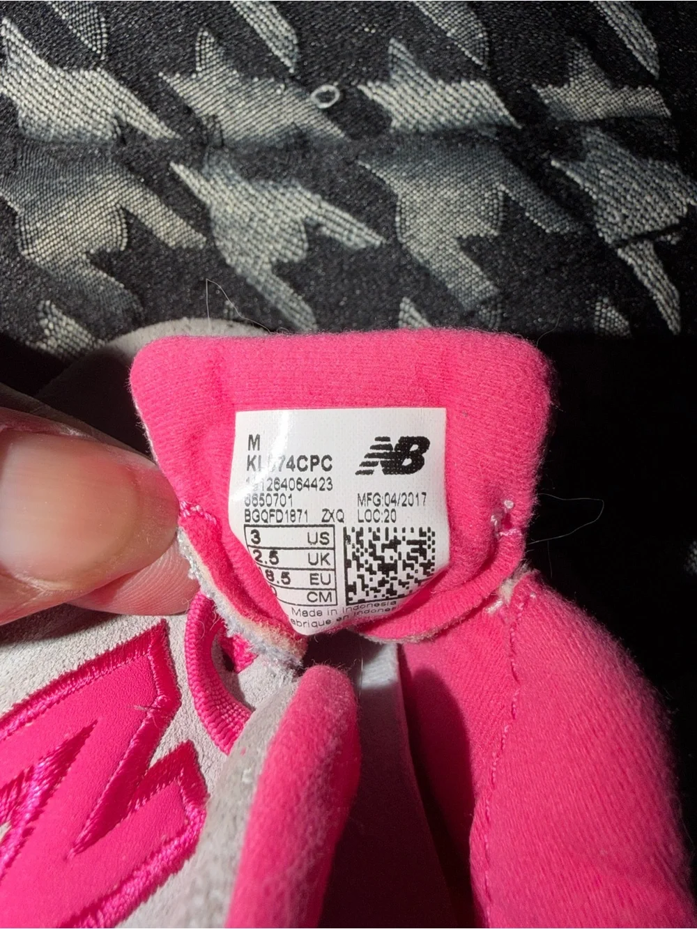 New Balance Pink & Cream Baby Walker Sneakers